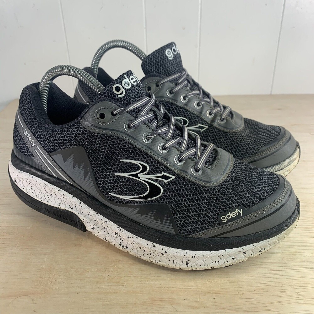 Gdefy Gravity Defyer Mighty Walk Black Athletic Shoes Sneaker Men's Size 8.5
